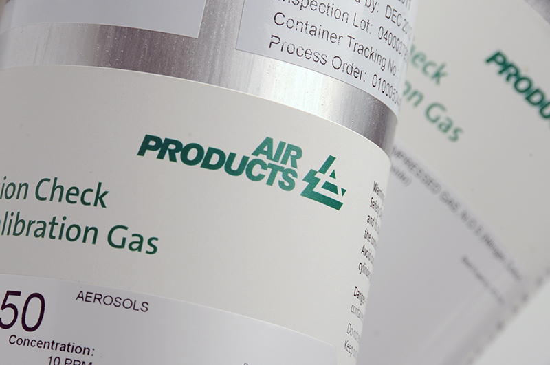 Air Products calibration gas for precision check